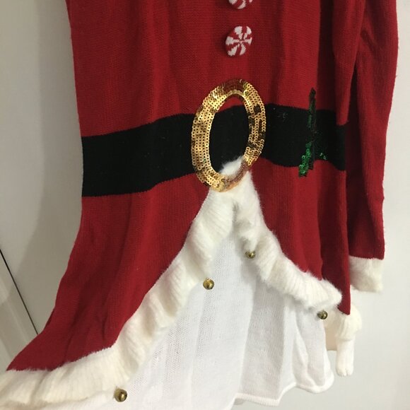 Cute Holiday Christmas Mrs. Clause Sweater Dress! - Picture 6 of 7